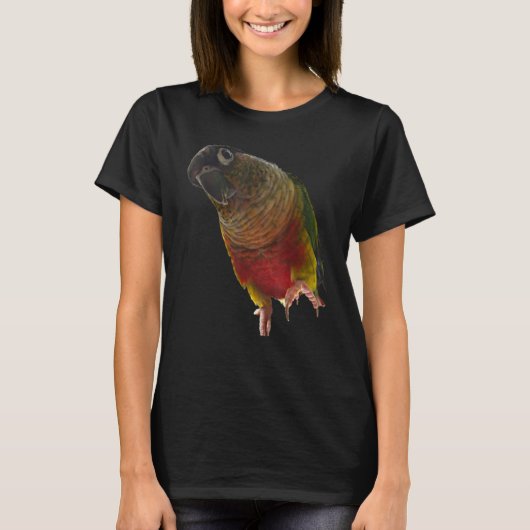 Conure Parrot Bird Design Green cheek Love for b T-shirt (Voorkant)