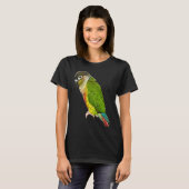 Conure Parrot Bird Green cheek Love for birds T-shirt (Voorkant volledig)