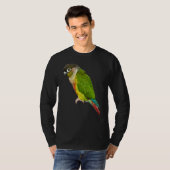 Conure Parrot Bird Green cheek Love for birds T-shirt (Voorkant volledig)