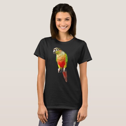 Conure Parrot Bird Green cheek Love for birds T-shirt (Voorkant volledig)