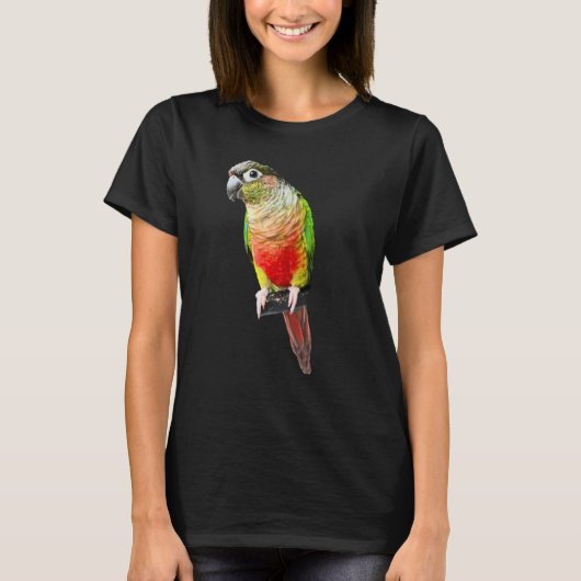 Conure Parrot Bird Green cheek Love for birds T-shirt (Voorkant)