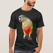 Conure Parrot Bird Green cheek Love of vogels T-shirt (Voorkant)