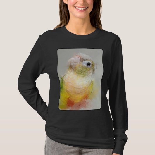 Conure Portrait 12 Animal Bird Wildlife Parrot T-shirt (Voorkant)