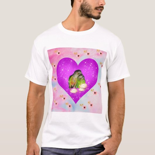 CONURES IN LIEFDE KNUFFELEN T SHIRT (Voorkant)