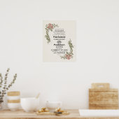 "Convenant of Love" LifePartners WeddingCertificat Poster (Keuken)