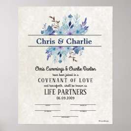 "Convenant of Love" LifePartners WeddingCertificat Poster