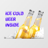 Convenience Store IJskoud Bier Binnen Raamsticker (Vel)