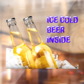 Convenience Store IJskoud Bier Binnen Raamsticker (Vel 2)