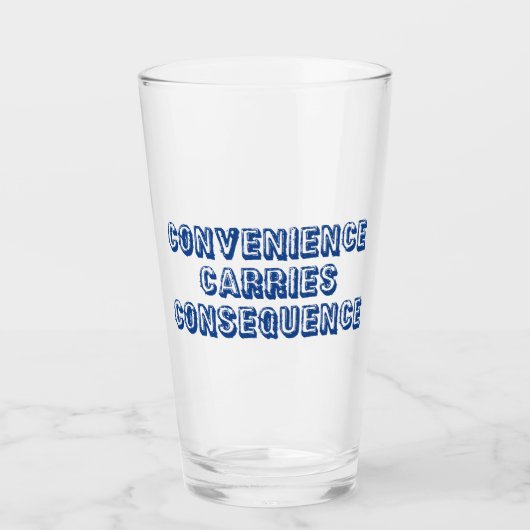 Conveniënte gevolgen glas (Voorkant)