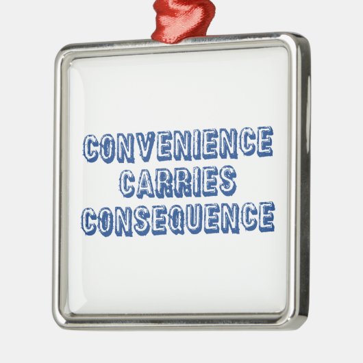 Conveniënte gevolgen metalen ornament (Links)