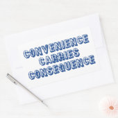 Conveniënte gevolgen rechthoekige sticker (Envelop)