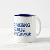 Conveniënte gevolgen tweekleurige koffiemok (Voorkant rechts)