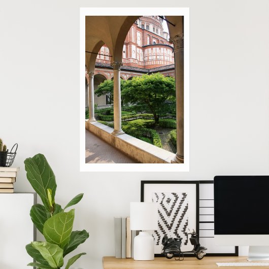 Convent Courtyard Poster (Thuiskantoor)