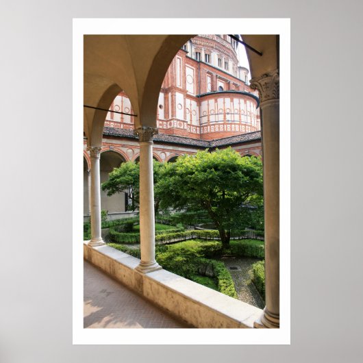 Convent Courtyard Poster (Voorkant)