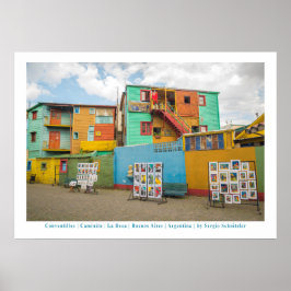 Conventillos in Caminito, Buenos Aires Poster