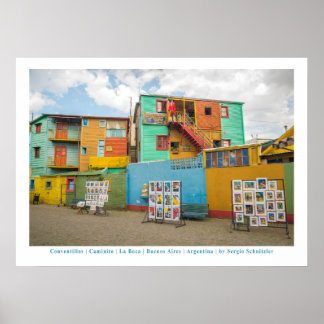 Conventillos in Caminito, Buenos Aires Poster