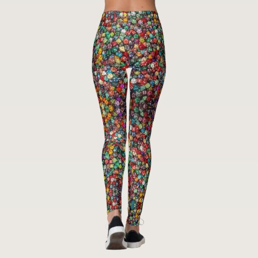 Convention Gaming Dice Comfortabele aangepaste Leg Leggings (Achterkant)