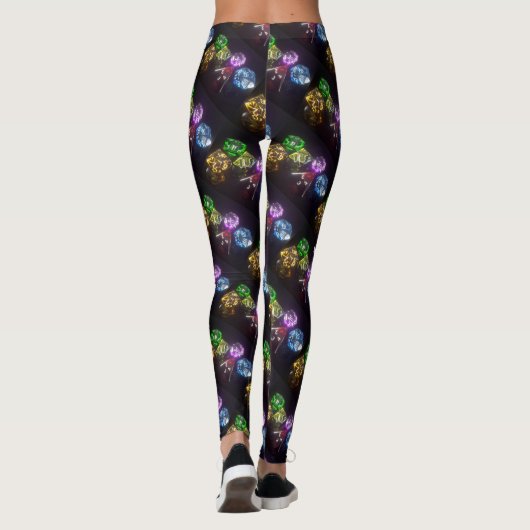 Convention Gaming Dice Comfortabele aangepaste naa Leggings (Achterkant)