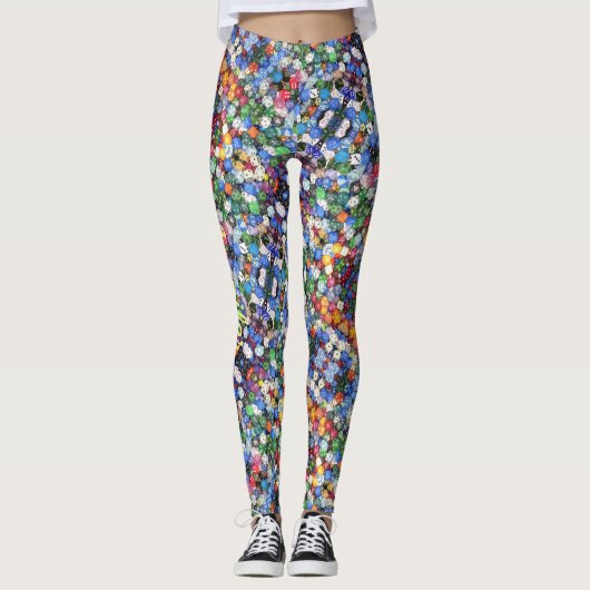 Convention Gaming Dice Comfortable "play to win" Leggings (Voorkant)