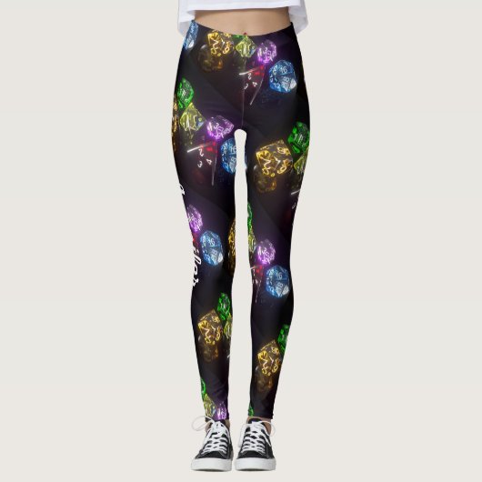 Convention Gaming Dice Comfortable "play to win" Leggings (Voorkant)