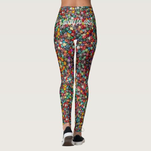 Convention Gaming Dice Comfortable "play to win" Leggings (Achterkant)