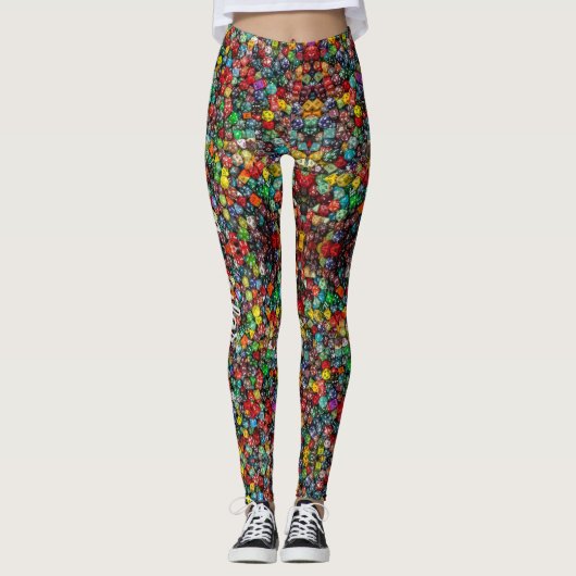 Convention Gaming Dice Comfortable "play to win" Leggings (Voorkant)