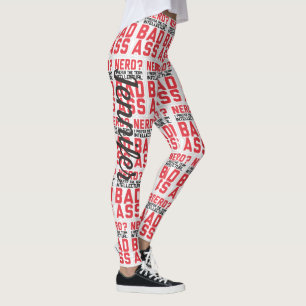 Convention Gaming Naam Nerd Sassy Broek Leggings