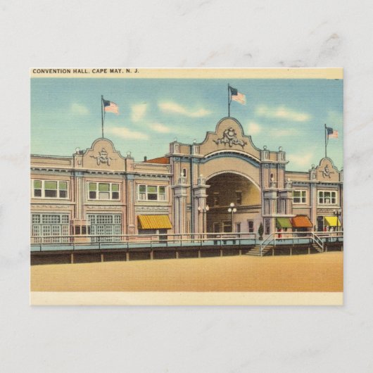 Convention Hall, Cape May, New Jersey Briefkaart (Voorkant)