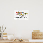 Conventionele DNA-moleculaire biologie-Humor Poster (Keuken)