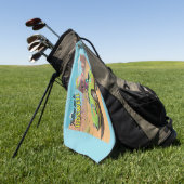 Conventionele microvezel golfhanddoek (Groen)