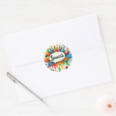 Conventionele ronde stickers (Envelop)