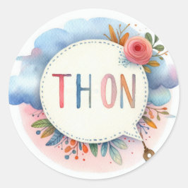Conventionele ronde stickers (tonijn)