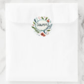 Conventionele ronde stickers (zalm) (Tas)