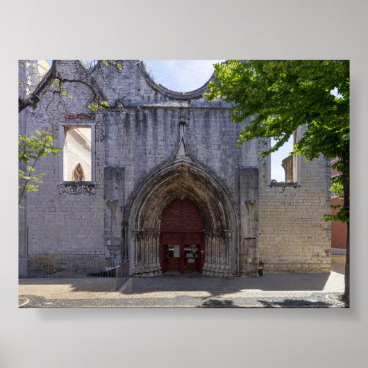 Convento do Carmo in Lissabon Poster (Voorkant)