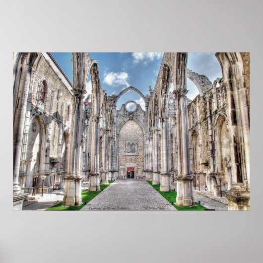 Convento do Carmo, Lissabon Poster (Voorkant)