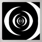 Converged Opposing Logarithmic Spirals Var 3 Poster (Voorkant)