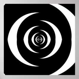 Converged Opposing Logarithmic Spirals Var 3 Poster