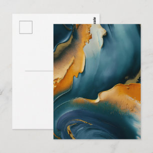Convergence – Abstracte velden van beweging en gou Briefkaart