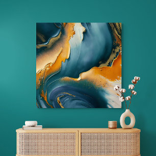 Convergence – Abstracte velden van beweging en gou Poster