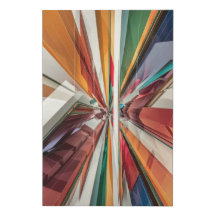Convergence Burst - Abstracte geometrische wandkun