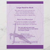 Convergent Lines Paarse Pilates Flyer (Achterkant)