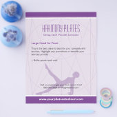 Convergent Lines Paarse Pilates Flyer (Enkel)