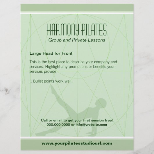 Convergent Lines Pilates Flyer (Voorkant)