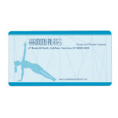 Convergent Lines Pilates Verzendlabel (Voorkant)