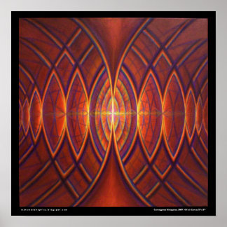 Convergentie - Afdruk in opkomst Poster