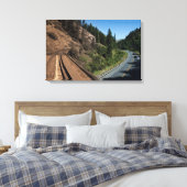 "Convergentie" uitgerekt canvas Afdruk (Insitu (Slaapkamer))