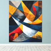 Convergerende bogen van stil momentum canvas afdruk (Insitu (Houten vloer))