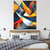 Convergerende bogen van stil momentum canvas afdruk (Insitu (Slaapkamer))
