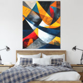Convergerende bogen van stil momentum canvas afdruk (Insitu (Slaapkamer))