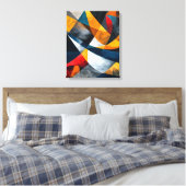 Convergerende bogen van stil momentum canvas afdruk (Insitu (Slaapkamer))